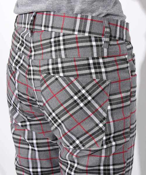 ８(eight)（エイト）の「チェック スキニーパンツ チノパン（チノパンツ・メンズ・ネイビー/ブラウン/グレー/グリーン・MEDIUM/LARGE）」の21枚目の写真