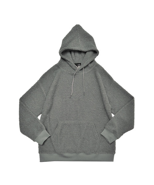 MinoriTY（マイノリティ）の「プードルボアビッグプルパーカー（パーカー・メンズ・ブラック/モカ/グレー/ネイビー・M/L/XL）」の12枚目の写真