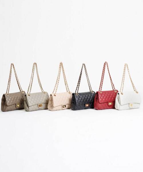 ✨美品✨ZAKKA-BOX 本革 キルティング チェーン ショルダーバッグ ZAKKA-BOX ショルダーバッグ バッグ 「NOVE-17」キルティング