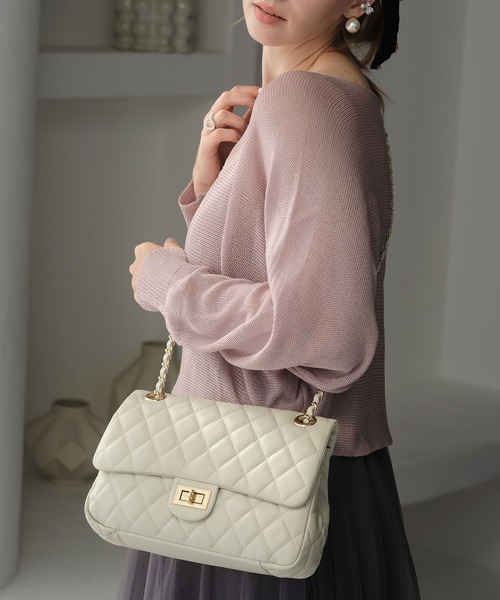 NOVE-17】キルティングチェーンバッグL（ショルダーバッグ）｜ZAKKA