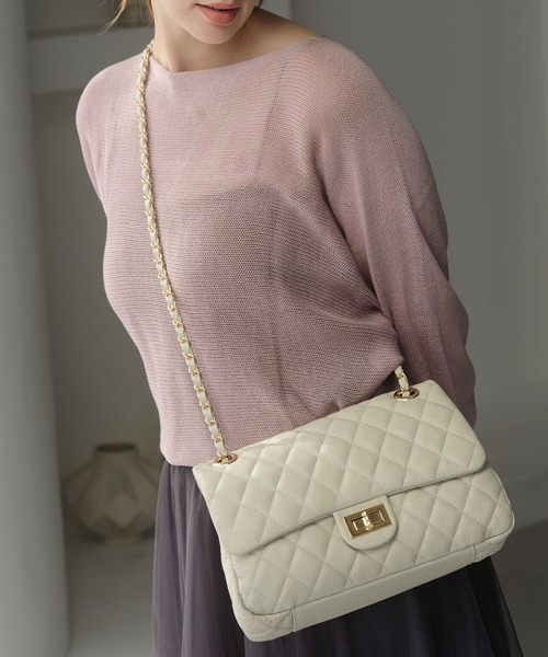 NOVE-17】キルティングチェーンバッグL（ショルダーバッグ）｜ZAKKA