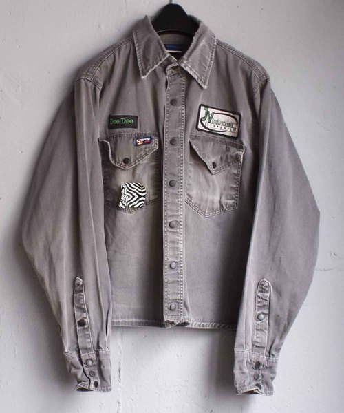 VON FRANCO ワークシャツ エアブラシ VINTAGE 古着 激レア 50's Adolphe Lafont フレンチワークシャツ - Fresh Service NECESSARY