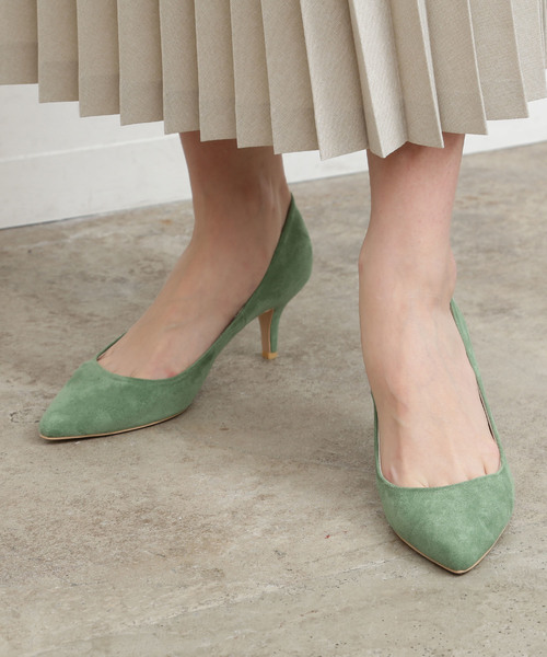 SALON adam et rope'(サロン アダム エ ロペ)の「アーモンドトゥヒールパンプス(パンプス・レディース・ブラック/グリーン/キャメル・22.5cm/23.5cm/24.5cm/23.0cm/24.0cm)」の3枚目の写真