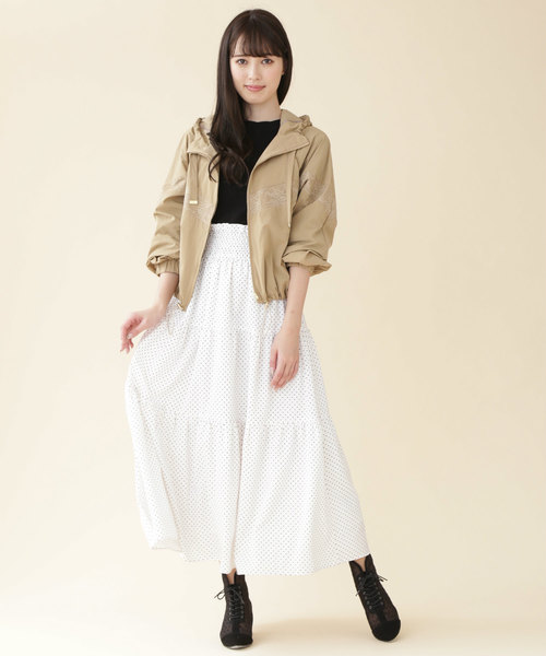ジルバイジルスチュアート ロングプリーツアノラック カーキ Sサイズ 楽天市場】【SALE／60%OFF】ロングアノラック JILL by JILL