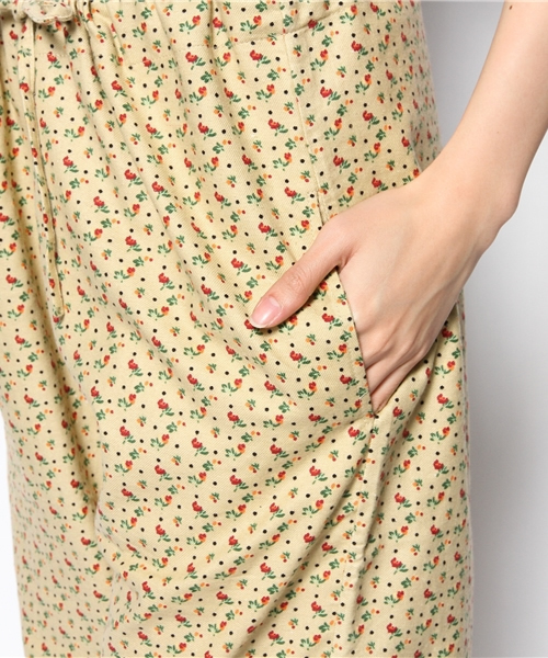 BEAMS BOY（ビームスボーイ）の「◎BEAMS BOY / フラワーネルイージーパンツ **（その他パンツ・レディース・ベージュ/ライトブラウン・ONE SIZE）」の7枚目の写真