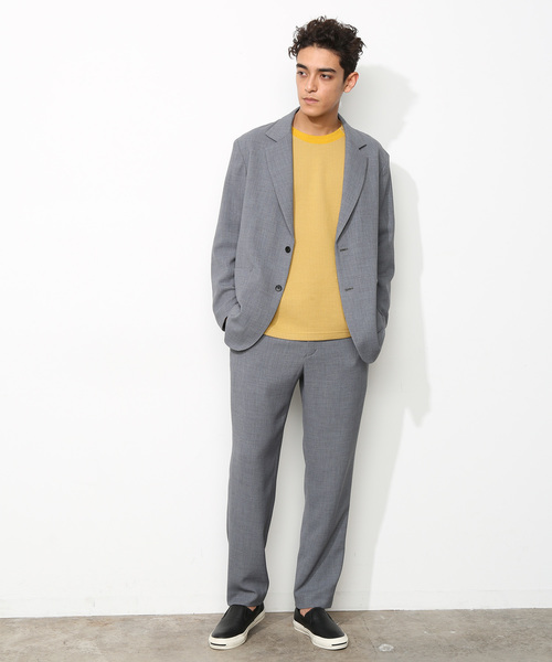 ADAM ET ROPE'(アダムエロペ)の「ASAGAO ジャコット(テーラードジャケット・メンズ・チャコールグレー/ブラック/オリーブ・M/L)」の8枚目の写真