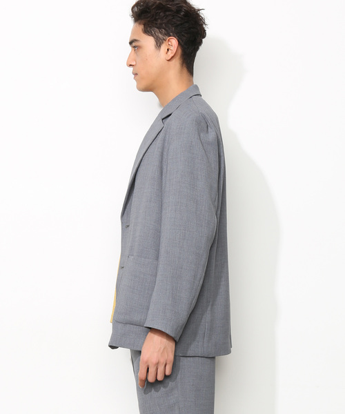 ADAM ET ROPE'(アダムエロペ)の「ASAGAO ジャコット(テーラードジャケット・メンズ・チャコールグレー/ブラック/オリーブ・M/L)」の9枚目の写真