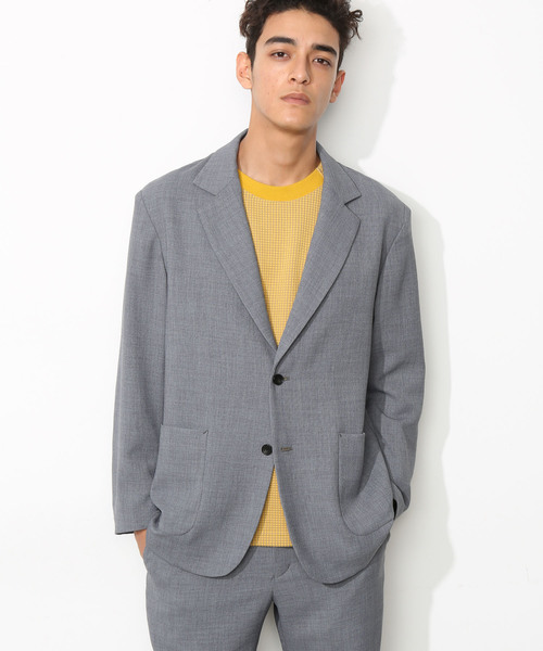 ADAM ET ROPE'(アダムエロペ)の「ASAGAO ジャコット(テーラードジャケット・メンズ・チャコールグレー/ブラック/オリーブ・M/L)」の11枚目の写真