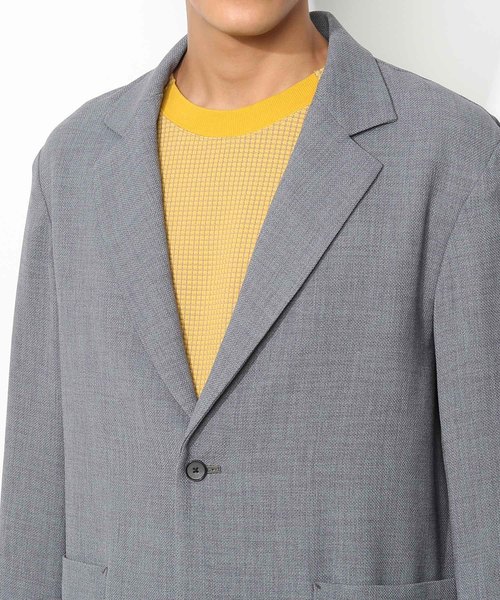 ADAM ET ROPE'(アダムエロペ)の「ASAGAO ジャコット(テーラードジャケット・メンズ・チャコールグレー/ブラック/オリーブ・M/L)」の12枚目の写真