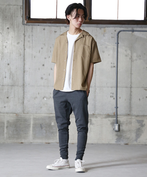 Rocky Monroe(ロッキーモンロー)の「ポリトロオープンカラーシャツ 開襟シャツ(シャツ/ブラウス・メンズ・ブラック/ベージュ/オリーブ/オレンジ・M/L/XL)」の5枚目の写真