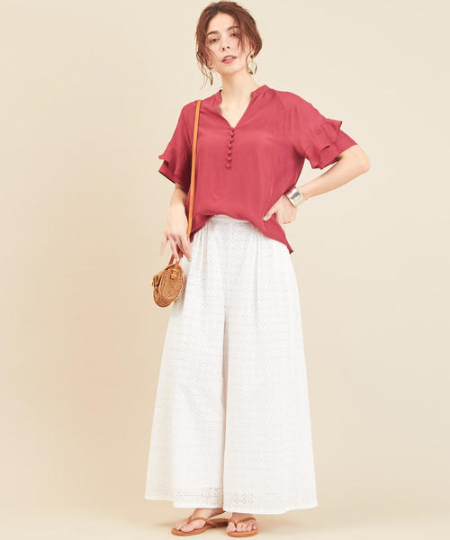 BEAUTY&amp;YOUTH UNITED ARROWS - 【未使用】BEAUTY&amp;YOUTH スキッパー ラッフル ブラウス BEAUTY&YOUTH UNITED ARROWS（ビューティーアンドユース