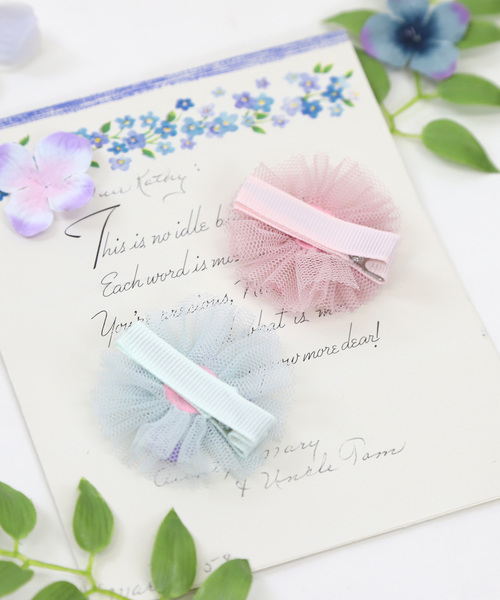 panpantutu（パンパンチュチュ）の「お花のヘアピン(2個セット)（ヘアピン・キッズ・ピンク/イエロー/ブルー・FREE）」の6枚目の写真