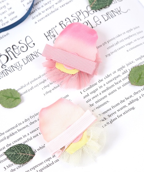 panpantutu（パンパンチュチュ）の「お花のヘアピン(2個セット)（ヘアピン・キッズ・ピンク/イエロー/ブルー・FREE）」の10枚目の写真