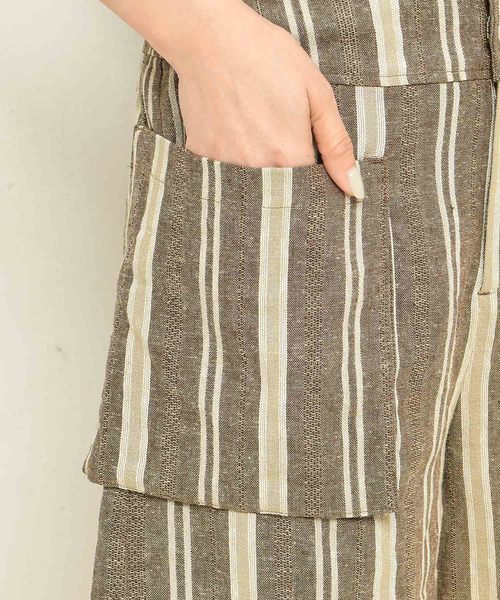 DouDou（ドゥドゥ）の「リネンショートパンツ（その他パンツ・レディース・ベージュ/ブラウン/ピンク・38/36）」の13枚目の写真