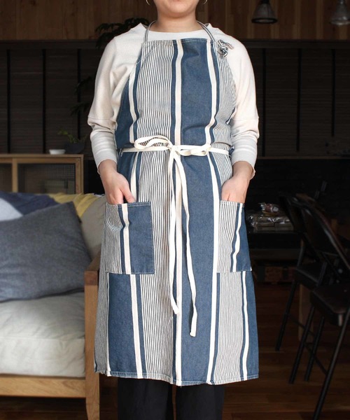 a.depeche(アデペシュ)の「エプロン(ストライプ)(エプロン)」 WEAR
