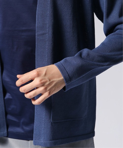 EDIFICE（エディフィス）の「ワシ×ポリ ラップカーディガン（カーディガン/ボレロ・メンズ・ブラック系その他/ネイビー/ベージュ/オレンジ/カーキ/ブルー・LARGE/SMALL/MEDIUM）」の19枚目の写真