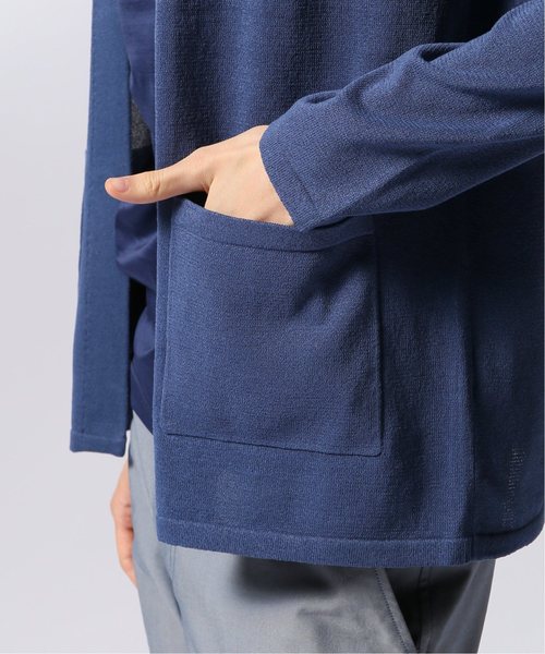 EDIFICE（エディフィス）の「ワシ×ポリ ラップカーディガン（カーディガン/ボレロ・メンズ・ブラック系その他/ネイビー/ベージュ/オレンジ/カーキ/ブルー・LARGE/SMALL/MEDIUM）」の20枚目の写真