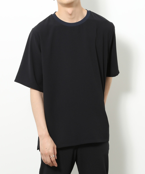 ADAM ET ROPE'(アダムエロペ)の「MICROSHARK 布帛TEE(Tシャツ/カットソー・メンズ・ネイビー/ブラウン系その他3/ブルー系その他3・M/L)」の1枚目の写真