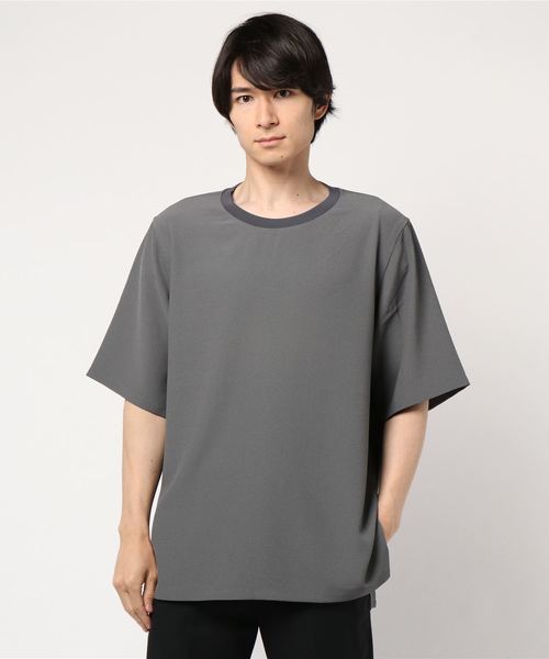 ADAM ET ROPE'(アダムエロペ)の「MICROSHARK 布帛TEE(Tシャツ/カットソー・メンズ・ネイビー/ブラウン系その他3/ブルー系その他3・M/L)」の4枚目の写真