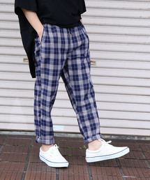 Dalfwin（ダールフィン）の「チェック スラックス テーパードパンツ（スラックス）」