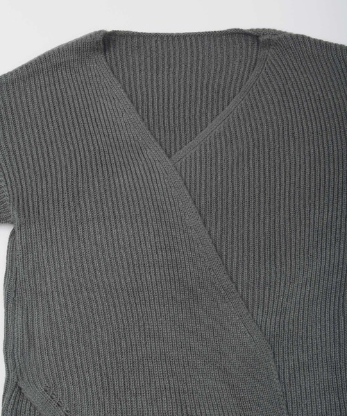 UR'S(ユアーズ)の「フロントリボンニットトップス(ニット/セーター・レディース・ブラウン系その他/ベージュ/アイボリー/チャコール/ブラック・M/S/L)」の10枚目の写真