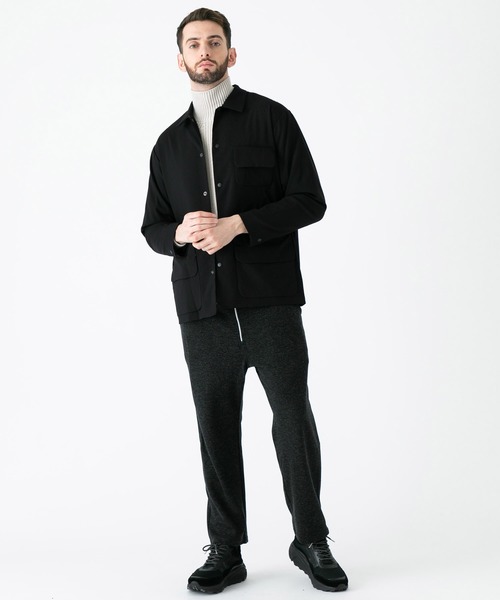 Iroquois（イロコイ）の「【Iroquois】シーズンレス ２WAY ストレッチセットアップブルゾン（ブルゾン・メンズ・ブラック/キャメル・1/2）」の17枚目の写真