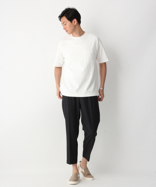 GLOBAL WORK(グローバルワーク)の「USAコットンDRY-TEE【吸水速乾】/843768(Tシャツ/カットソー・メンズ・ホワイト/ベージュ/ゴールド/ダークグレー/グリーン系その他4・SMALL/MEDIUM/LARGE/X-LARGE)」の10枚目の写真