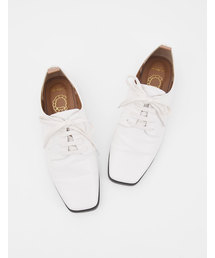 POU DOU DOU | スクエアトゥレースアップシューズ(その他シューズ)