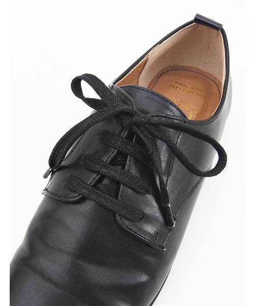 POU DOU DOU（プードゥドゥ）の「スクエアトゥレースアップシューズ（その他シューズ・レディース・ブラック/オフホワイト・4/3）」の3枚目の写真