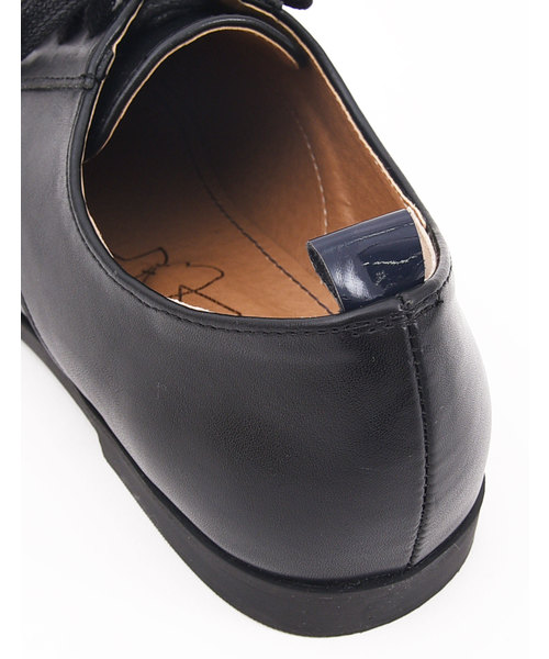 POU DOU DOU（プードゥドゥ）の「スクエアトゥレースアップシューズ（その他シューズ・レディース・ブラック/オフホワイト・4/3）」の7枚目の写真