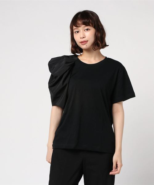 Narcissus（ナルシス）の「【cheap!!by vaNite】アシンメトリパフＴシャツ（Tシャツ/カットソー・レディース・ホワイト/ブラック・FREE）」の9枚目の写真