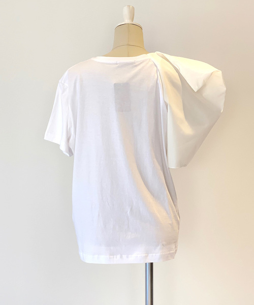 Narcissus（ナルシス）の「【cheap!!by vaNite】アシンメトリパフＴシャツ（Tシャツ/カットソー・レディース・ホワイト/ブラック・FREE）」の21枚目の写真