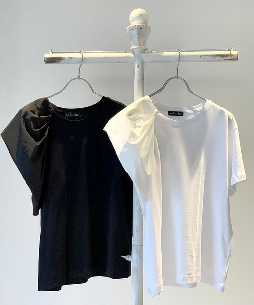 Narcissus（ナルシス）の「【cheap!!by vaNite】アシンメトリパフＴシャツ（Tシャツ/カットソー・レディース・ホワイト/ブラック・FREE）」の19枚目の写真