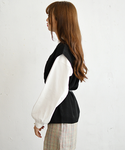 PairPair（ペアペア）の「ヘビーウェイトポケット付きロングＴシャツ（Tシャツ/カットソー・レディース・ベージュ/オフホワイト/モカ/スミクロ・FREE）」の19枚目の写真