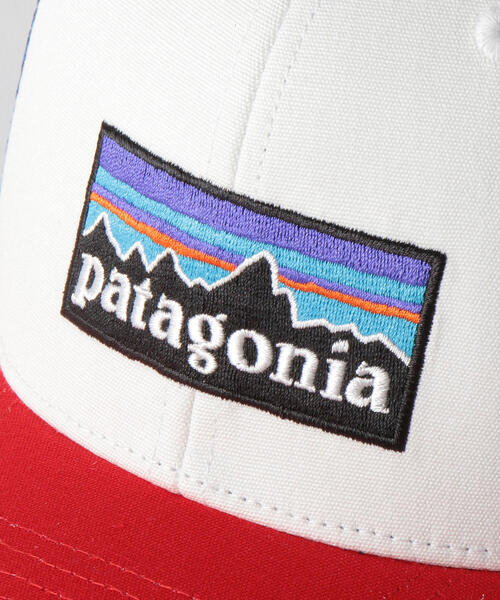 PATAGONIA ベージュキャップ 山のロゴ刺繍 極美品 Patagonia M 98年米国製 サマーシェードキャップ