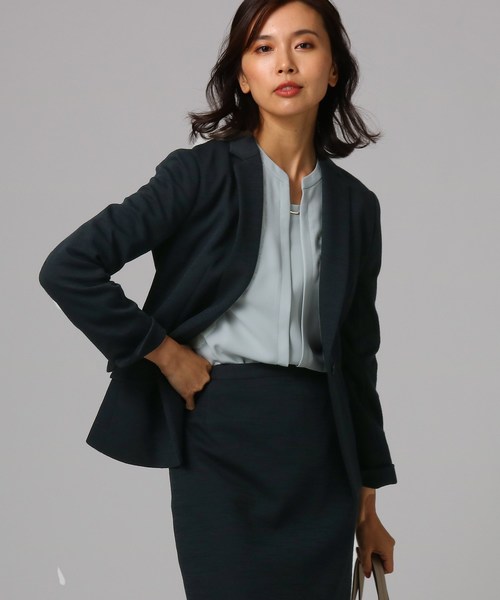 洗える L ウール混テーラードジャケット スーツジャケット Untitled アンタイトル のファッション フォーマルスーツ 小物 スーツジャケット 洗える セール 最高の品質抜群 スーツジャケット