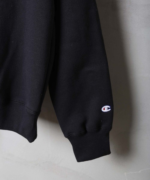 Champion(チャンピオン)の「【CHAMPION/チャンピオン】サガラワッペン付き ビッグシルエット ロゴプルオーバーパーカー ユニセックスサイジング C3-E127(パーカー・メンズ・ネイビー/ブラック/ホワイト・X-LARGE/MEDIUM/LARGE)」の6枚目の写真