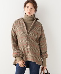 【Gitman Brothers/ギットマンブラザーズ】OPEN COLLAR SHIRTS CHECK：シャツ