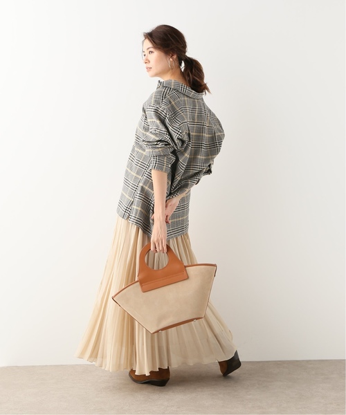 GITMAN BROS.(ギットマンブラザーズ)の「【Gitman Brothers/ギットマンブラザーズ】OPEN COLLAR SHIRTS CHECK:シャツ(シャツ/ブラウス・レディース・ブラック/ブラウン・MEDIUM)」の22枚目の写真