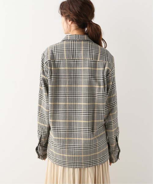 GITMAN BROS.(ギットマンブラザーズ)の「【Gitman Brothers/ギットマンブラザーズ】OPEN COLLAR SHIRTS CHECK:シャツ(シャツ/ブラウス・レディース・ブラック/ブラウン・MEDIUM)」の3枚目の写真