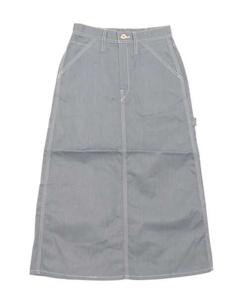 UNIVERSAL OVERALL(ユニバーサルオーバーオール)の「【72】【UNIVERSAL OVERALL】PAINTER SKIRT(スカート・レディース・ブラック/ベージュ/モカ/アイボリー/ネイビー/カーキ/グリーン/グレー・MEDIUM/LARGE/SMALL)」の4枚目の写真