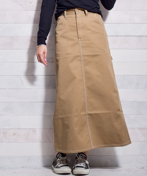 UNIVERSAL OVERALL(ユニバーサルオーバーオール)の「【72】【UNIVERSAL OVERALL】PAINTER SKIRT(スカート・レディース・ブラック/ベージュ/モカ/アイボリー/ネイビー/カーキ/グリーン/グレー・MEDIUM/LARGE/SMALL)」の5枚目の写真