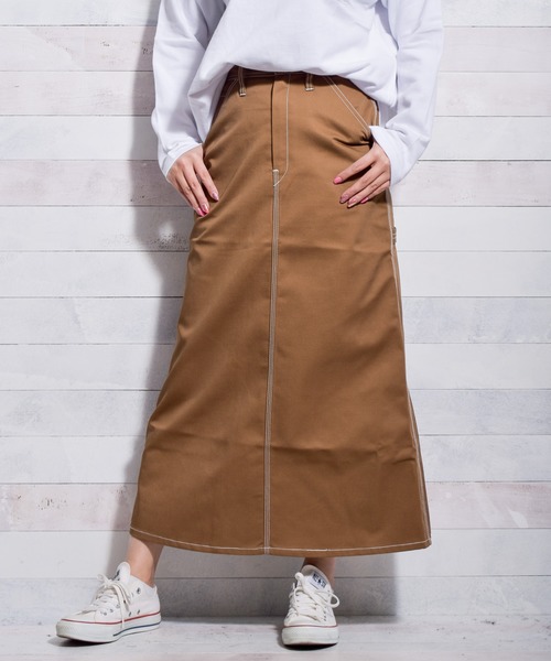 UNIVERSAL OVERALL(ユニバーサルオーバーオール)の「【72】【UNIVERSAL OVERALL】PAINTER SKIRT(スカート・レディース・ブラック/ベージュ/モカ/アイボリー/ネイビー/カーキ/グリーン/グレー・MEDIUM/LARGE/SMALL)」の1枚目の写真