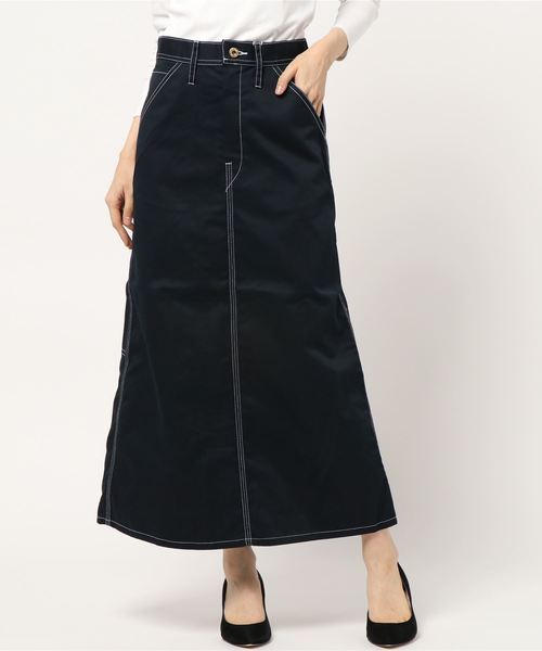 UNIVERSAL OVERALL(ユニバーサルオーバーオール)の「【72】【UNIVERSAL OVERALL】PAINTER SKIRT(スカート・レディース・ブラック/ベージュ/モカ/アイボリー/ネイビー/カーキ/グリーン/グレー・MEDIUM/LARGE/SMALL)」の14枚目の写真