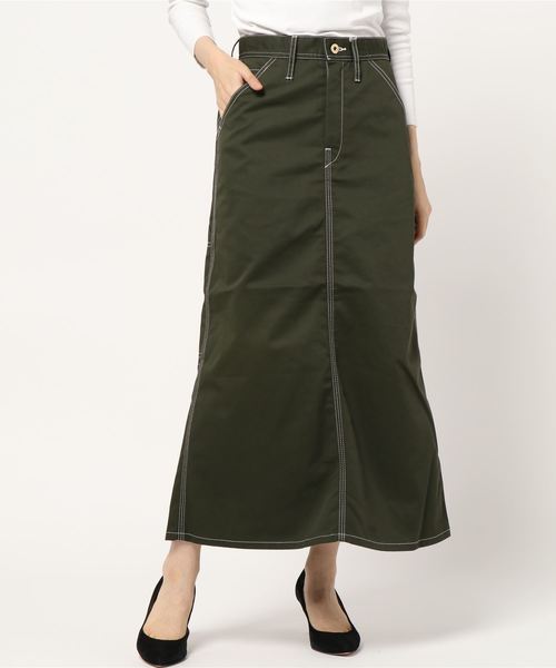UNIVERSAL OVERALL(ユニバーサルオーバーオール)の「【72】【UNIVERSAL OVERALL】PAINTER SKIRT(スカート・レディース・ブラック/ベージュ/モカ/アイボリー/ネイビー/カーキ/グリーン/グレー・MEDIUM/LARGE/SMALL)」の15枚目の写真