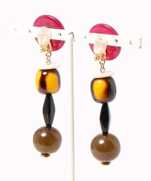 TODAYFUL（トゥデイフル）の「アソートアクリルイヤリング（イヤリング・レディース・カーキ/ピンク・FREE）」の9枚目の写真