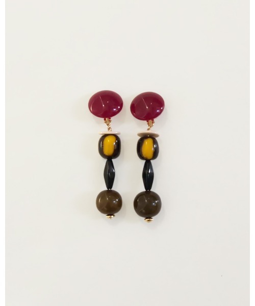 TODAYFUL（トゥデイフル）の「アソートアクリルイヤリング（イヤリング・レディース・カーキ/ピンク・FREE）」の2枚目の写真