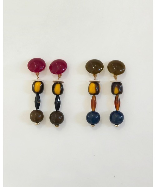 TODAYFUL（トゥデイフル）の「アソートアクリルイヤリング（イヤリング・レディース・カーキ/ピンク・FREE）」の6枚目の写真