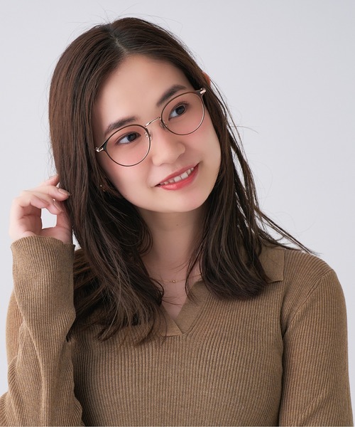 Zoff（ゾフ）の「ボストン型めがね｜Zoff CLASSIC（ゾフ クラシック）（メガネ・レディース・ブラウン/ブラウン系その他・FREE）」の18枚目の写真