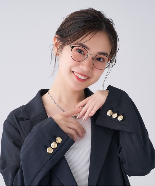 Zoff（ゾフ）の「ボストン型めがね｜Zoff CLASSIC（ゾフ クラシック）（メガネ・レディース・ブラウン/ブラウン系その他・FREE）」の15枚目の写真